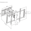 SBOX PLB-3769 zidni nosač za zakrivljeni TV 60"-100", 80 kg