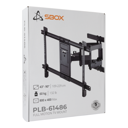 SBOX PLB-61486 zidni nosač TV 43"-90", 60 kg s niveliranjem SBOX PLB-61486 zidni nosač TV 43"-90", 60 kg s niveliranjem