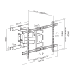 SBOX PLB-61486 zidni nosač TV 43"-90", 60 kg s niveliranjem SBOX PLB-61486 zidni nosač TV 43"-90", 60 kg s niveliranjem