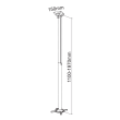 SBOX PM-200XL stropni nosač za projektor s produžnom cijevi, 15 kg