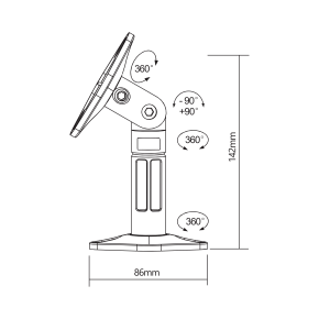 SBOX SB-20 zidni nosač za zvučnike do 3,5 kg, par