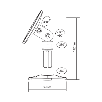 SBOX SB-20 zidni nosač za zvučnike do 3,5 kg, par