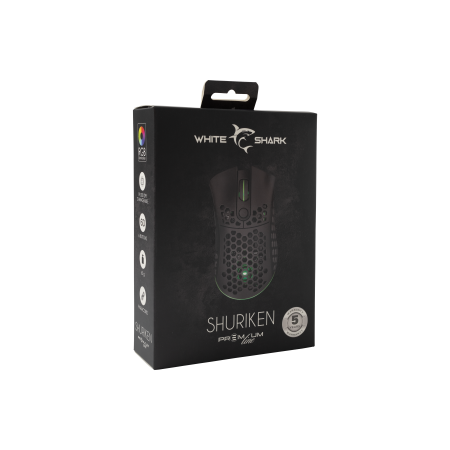 White Shark Shuriken ESL-M6 premium e-sport miš PMW3370 19000 DPI