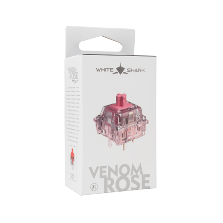 White Shark Venom Rose 25 mehanički prekidači hot-swap White Shark Venom Rose 25 mehanički prekidači hot-swap
