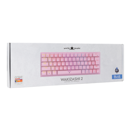 White Shark Wakizashi 2 roza HR mehanička tipkovnica RGB White Shark Wakizashi 2 roza HR mehanička tipkovnica RGB