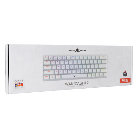 White Shark Wakizashi 2 bijela HR mehanička tipkovnica RGB White Shark Wakizashi 2 bijela HR mehanička tipkovnica RGB