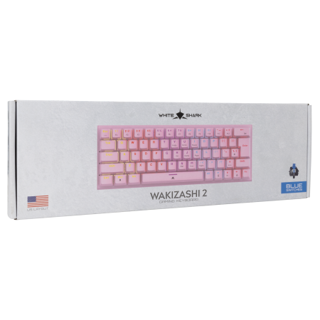 White Shark Wakizashi 2 roza US mehanička tipkovnica RGB White Shark Wakizashi 2 roza US mehanička tipkovnica RGB