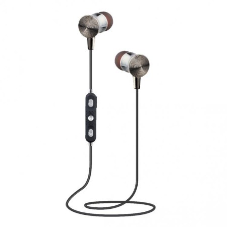 Bežične bluetooth slušalice sa mikrofonom, crne,  SBOX EP-BT218 
