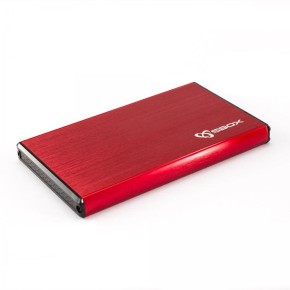 Kućište za 2,5" hard disk, USB 3.0, crveno, SBOX HDC-2562