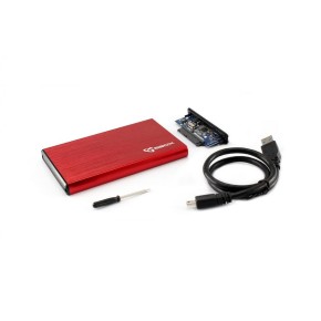 Kućište za 2,5" hard disk, USB 3.0, crveno, SBOX HDC-2562