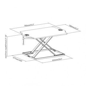 Stolni nosač za monitor ili laptop SBOX DS-802