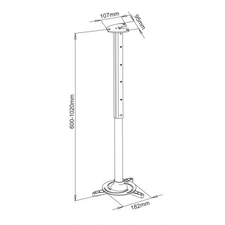 Stropni nosač za projektor SBOX PM-102XL