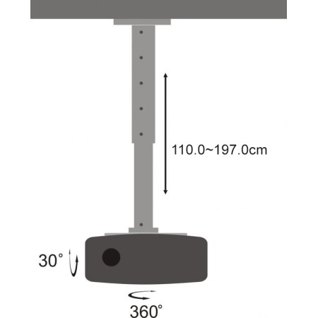 Stropni nosač za projektor SBOX PM-200XL Stropni nosač za projektor SBOX PM-200XL