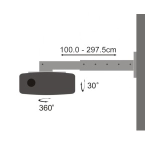 Zidni nosač za projektor SBOX PM-300-3.0