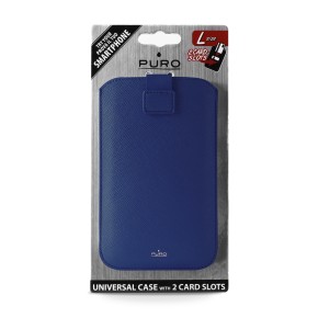 Univerzalna torbica za mobitele do 4,7" L, plava, Puro Slim Essential