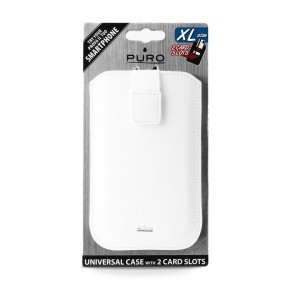 Univerzalna torbica za mobitele do 5,1" XL, bijela, Puro Slim Essential