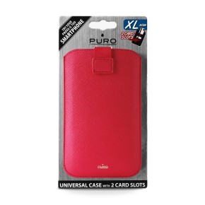 Univerzalna torbica za mobitele do 5,1" XL, crvena, Puro Slim Essential
