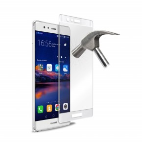 Zaštitno kaljeno staklo za Huawei P9, 5,2", bijelo, Puro Premium Full Edge